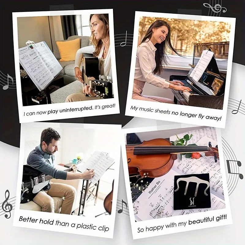 1pc Music Book Clip - Effortlessly Holds and Displays Sheet Music for Easy Reading, Perfect for Piano, Guitar - Image 5