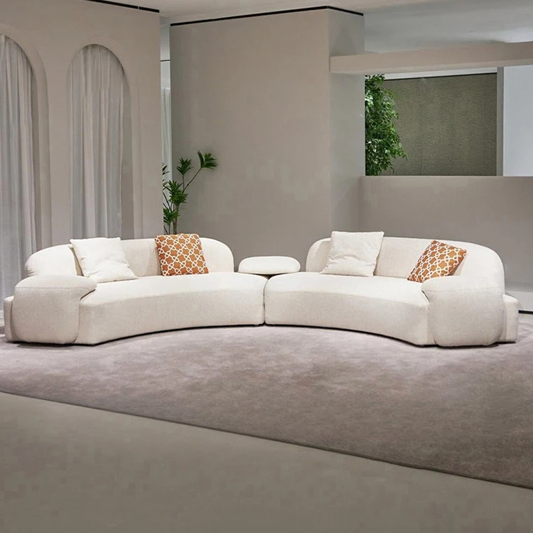 

#Modern Minimalist Curved Sofa, the Curve Can Be Freely Combined.
