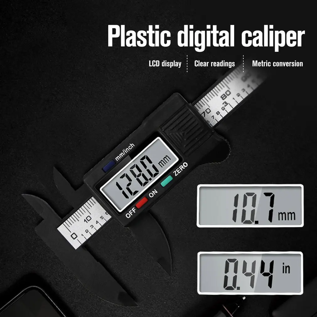 0-100mm Precision Electronic Digital LCD Vernier Caliper Tool Ruler Measuring Tools Gauge Caliber Vernier Dropshipping Wholesale