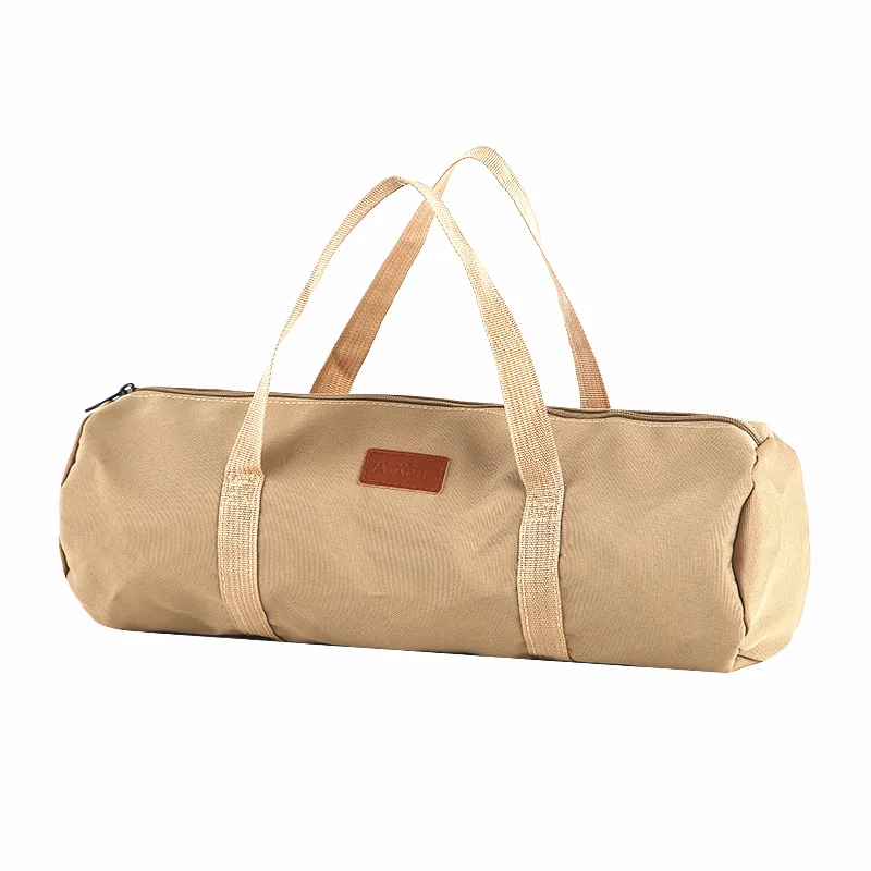 Handheld Cylindrical Storage Bag for Camping Tent Stake and Guy Rope