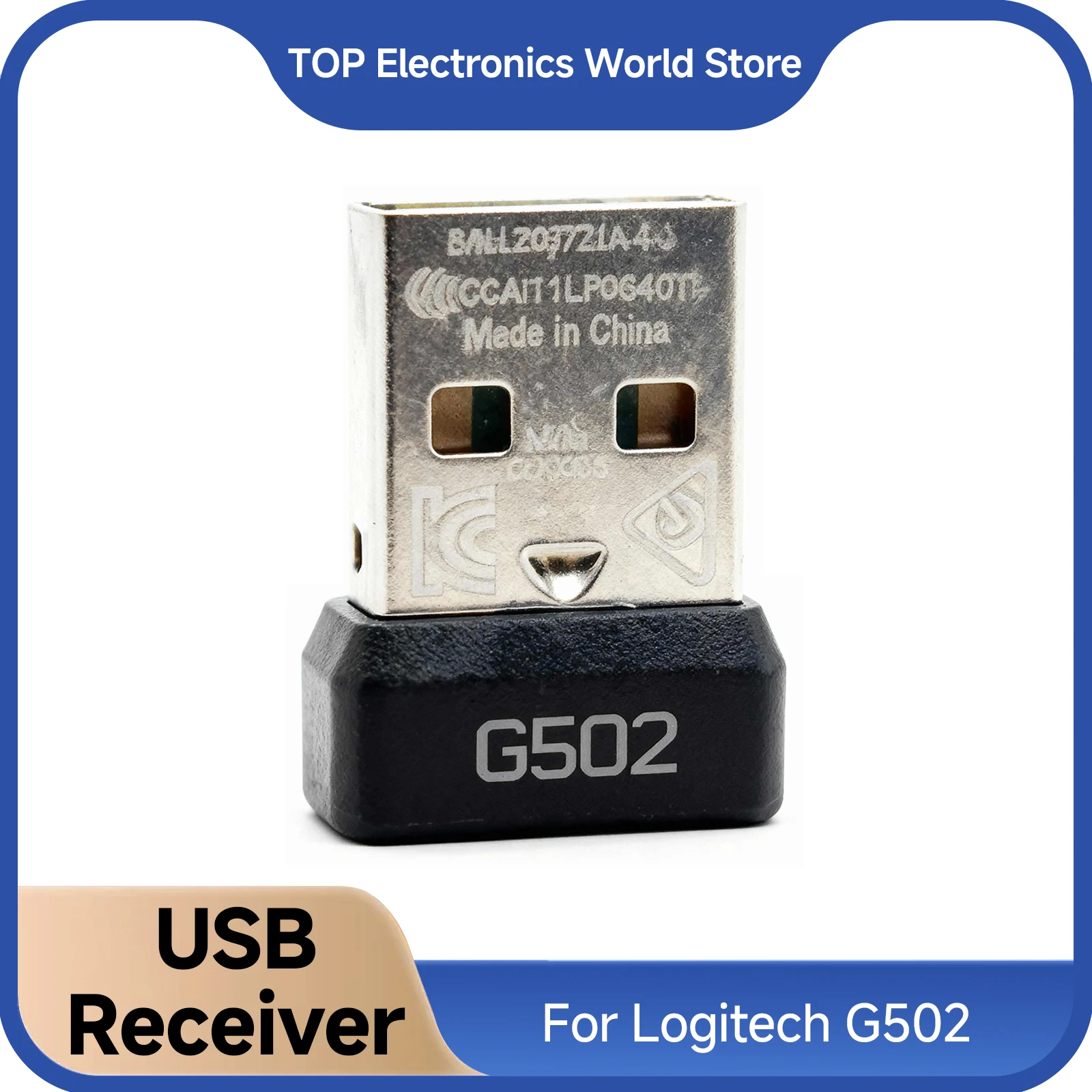 

Для USB-ключа Logitech G502 — адаптер приемника мыши 2,4 ГГц, сменные аксессуары для беспроводной игровой мыши, новинка