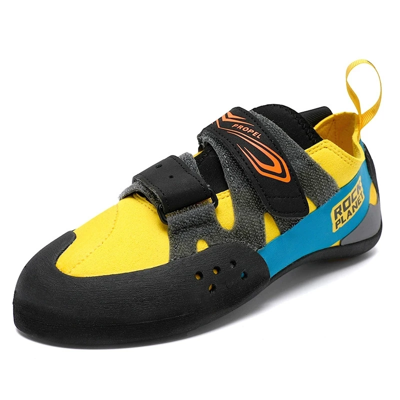 Entry Climbing Shoes - Breathable Ultrafine Fiber Anti-Slip Rubber Sole | Indoor/Outdoor Bouldering Training | Youth/Adult Size