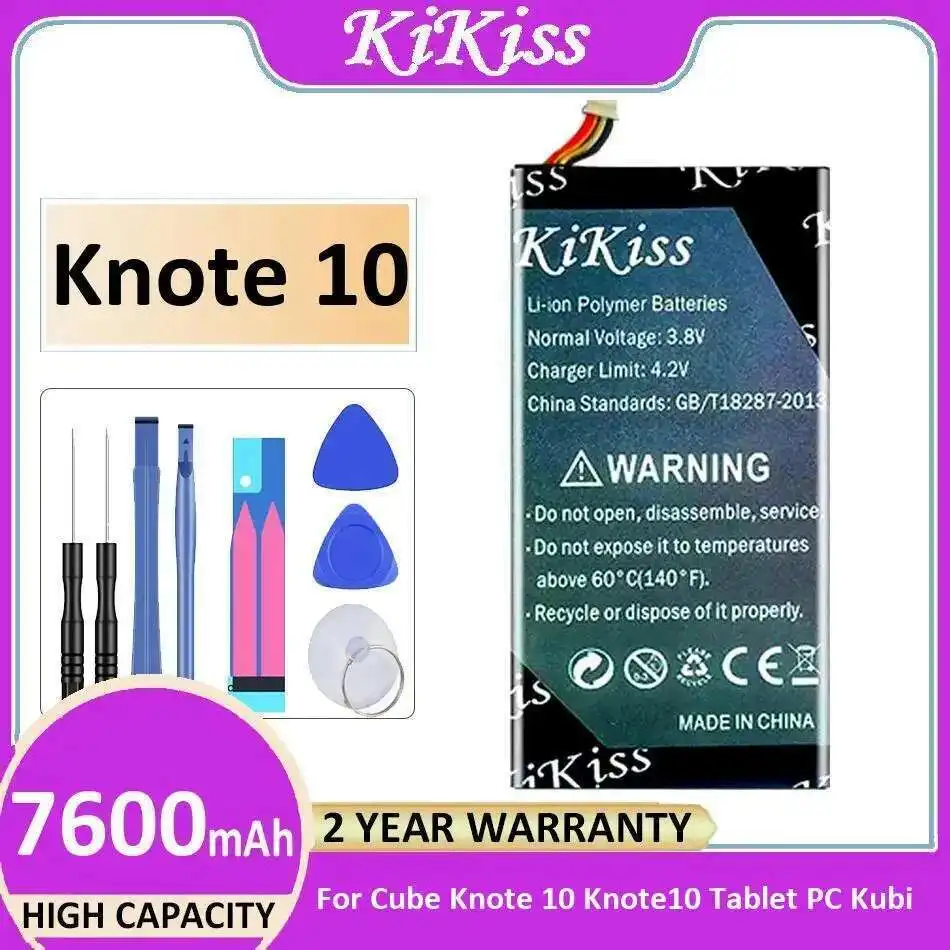 

High-Efficiency Laptop Battery For Cube Knote 10 Knote10 Tablet PC Kubi 7600Mah