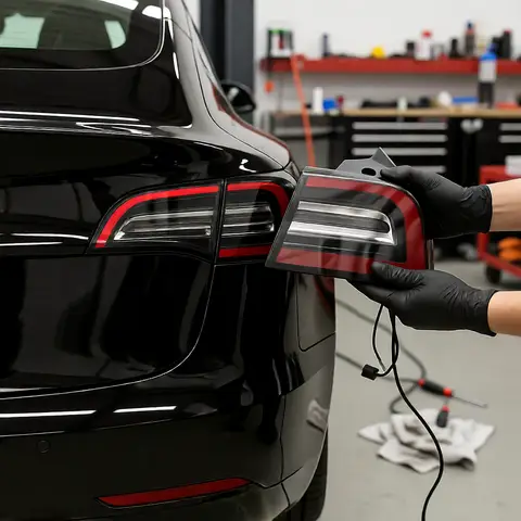 LED Tail Lights For Tesla Model 3 Tail Light 2021-2023 Outer Rear LED Taillight Left Driver Side Rear Lamp Signal Light Stop