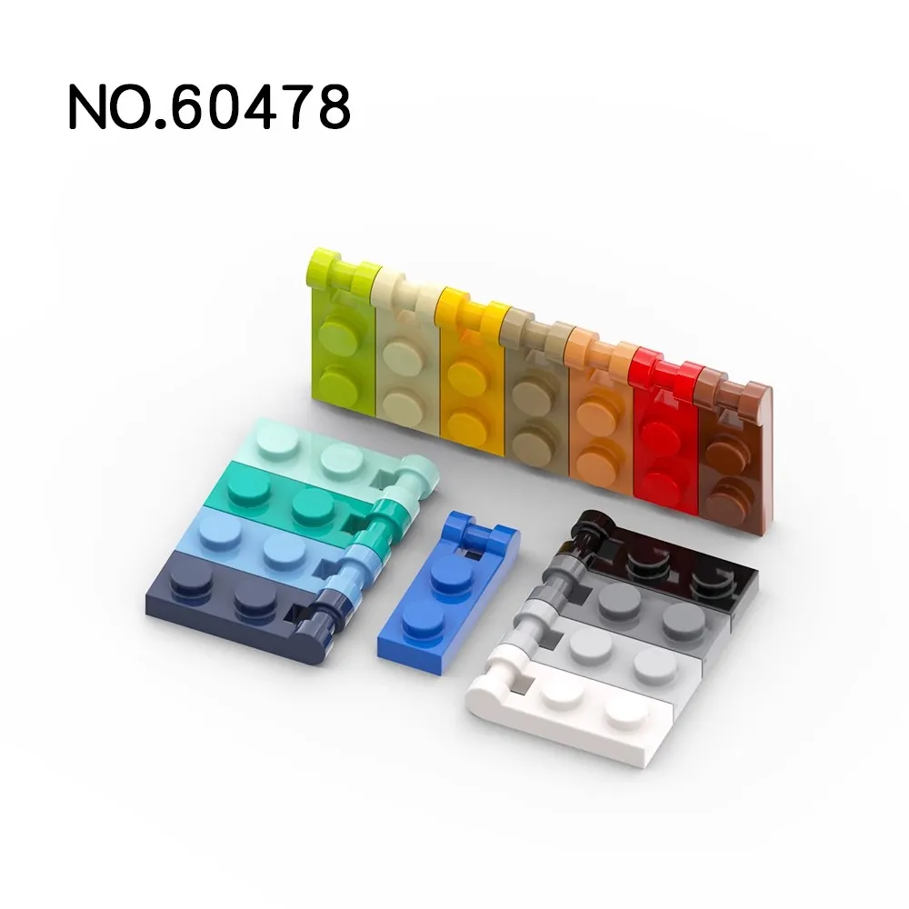 20pcs MOC 60478 Plate Special 1 x 2 with Bar Handle on End Building Blocks Parts DIY Educational Tech Parts Toys