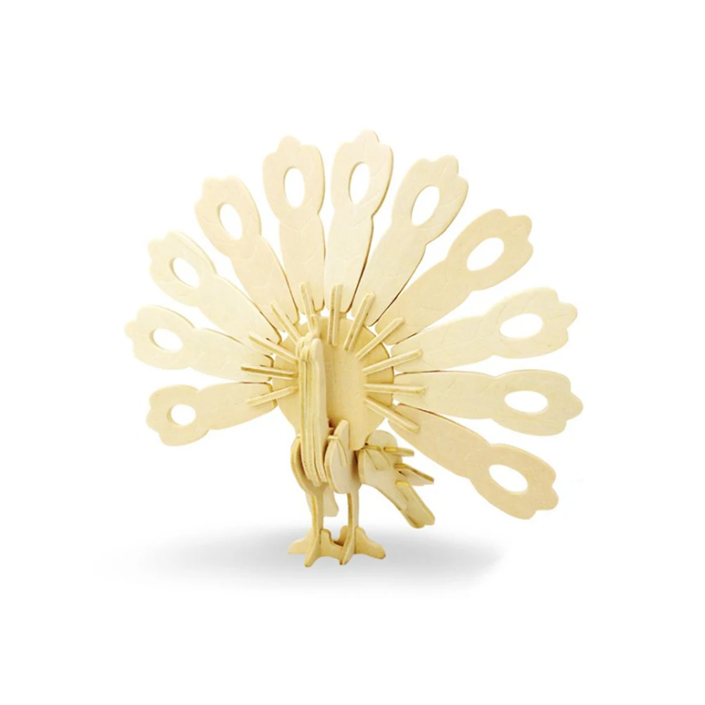 

3D Peacock Puzzle Kid Puzzles Three-dimensional Educational Toys Child