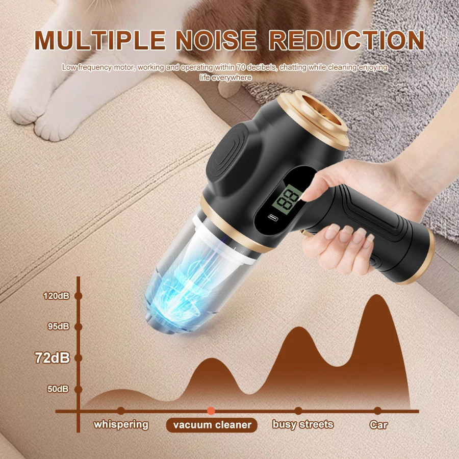 Mini Car Vacuum Cleaner Portable Cordless Handheld Cleaner for Home Appliance Powerful Cleaning Machine Car Cleaner for Keyboard