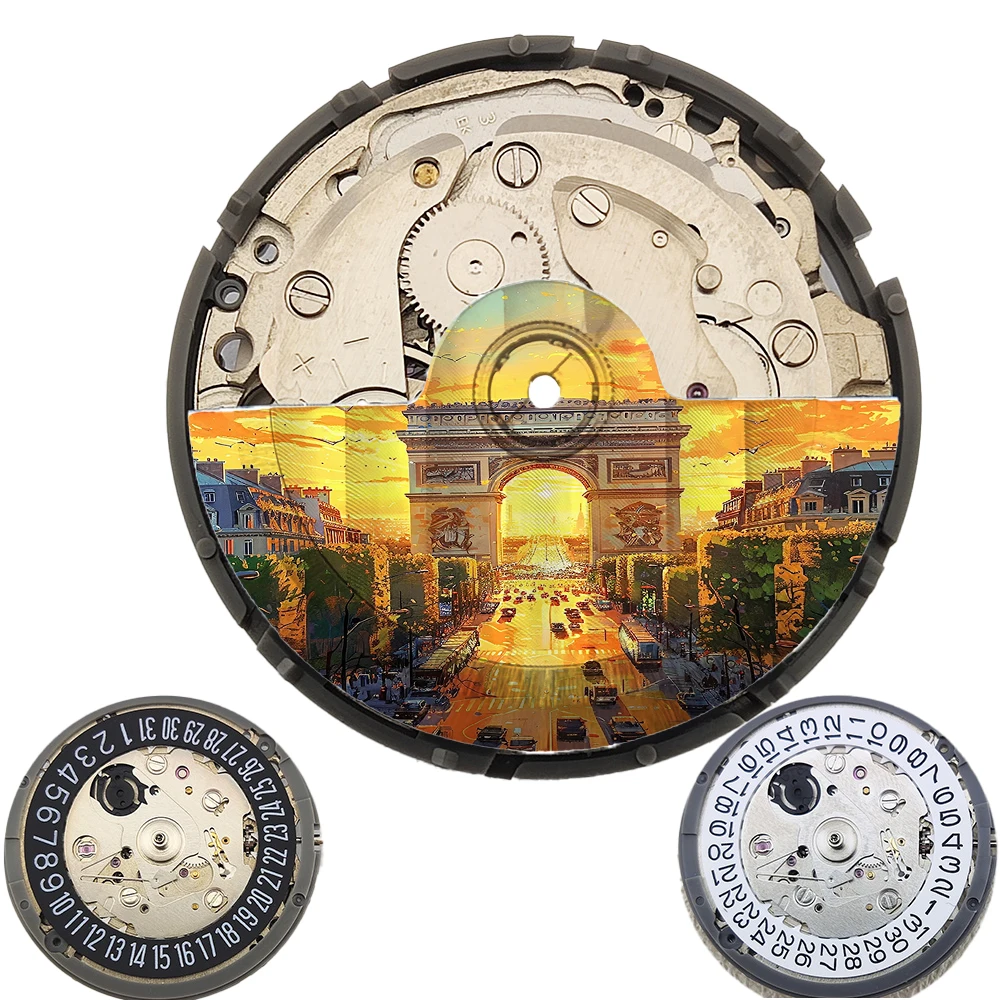 

NH35 Watch Rotor Pattern city Movements Oscillating Weight Rotors Compatible for NH34 NH35 NH38 Movements Replacement Parts