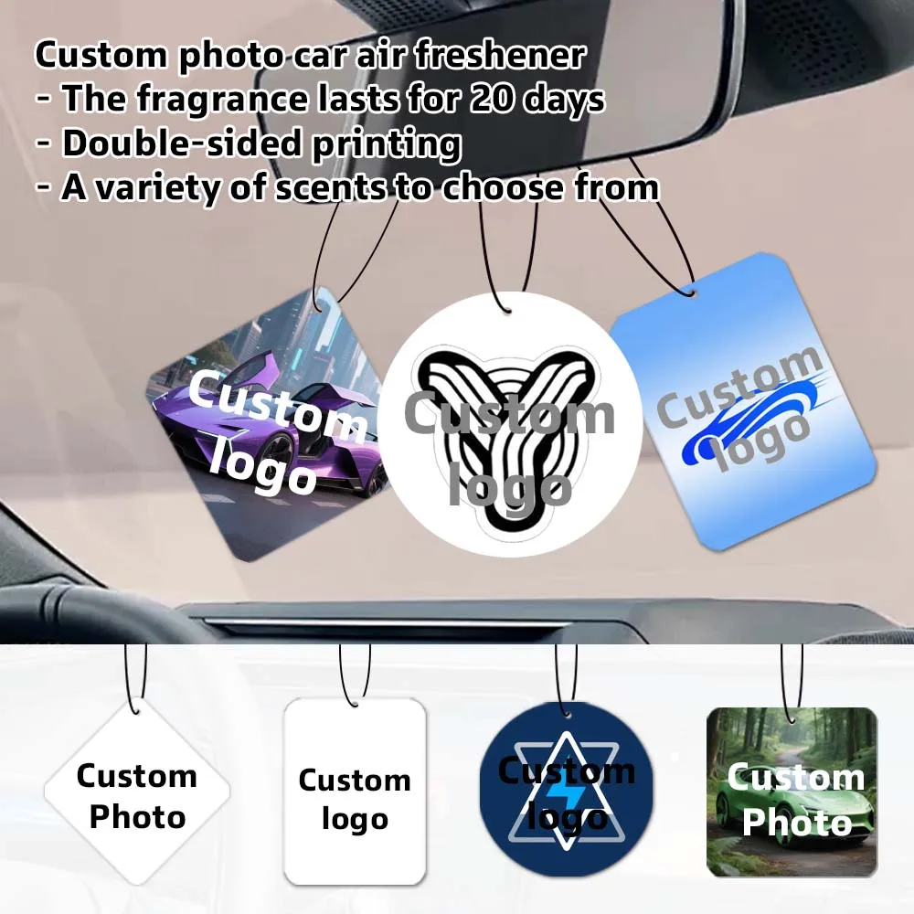 20pcs Customized Photos of Car Air Fresheners, Fragrant Decorative Fragrances, Customized Photos of Family, Friends, and Pets