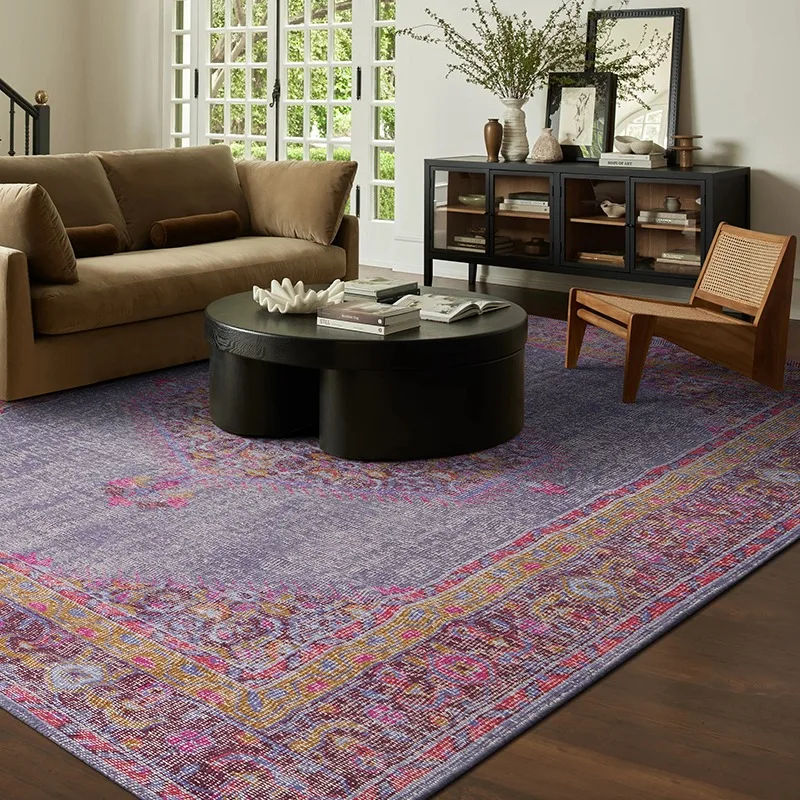 Imported handmade wool carpet retro Persian exotic mansion living room large carpet household glue-free