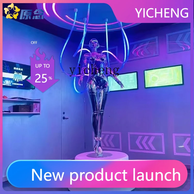 w28  Empty Mountain Foundation Large Ornament Wall Hanging Feitian Machinery Ji Cartoon Sculpture Portrait Electroplating FRP