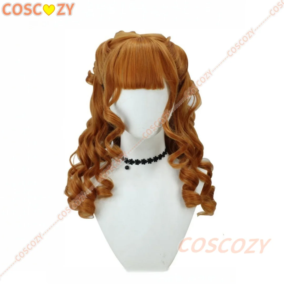 Prévente saison 2 Agnes brun cheveux bouclés fête d'halloween femmes filles fibre de cheveux synthétiques personnalisé Anime perruques