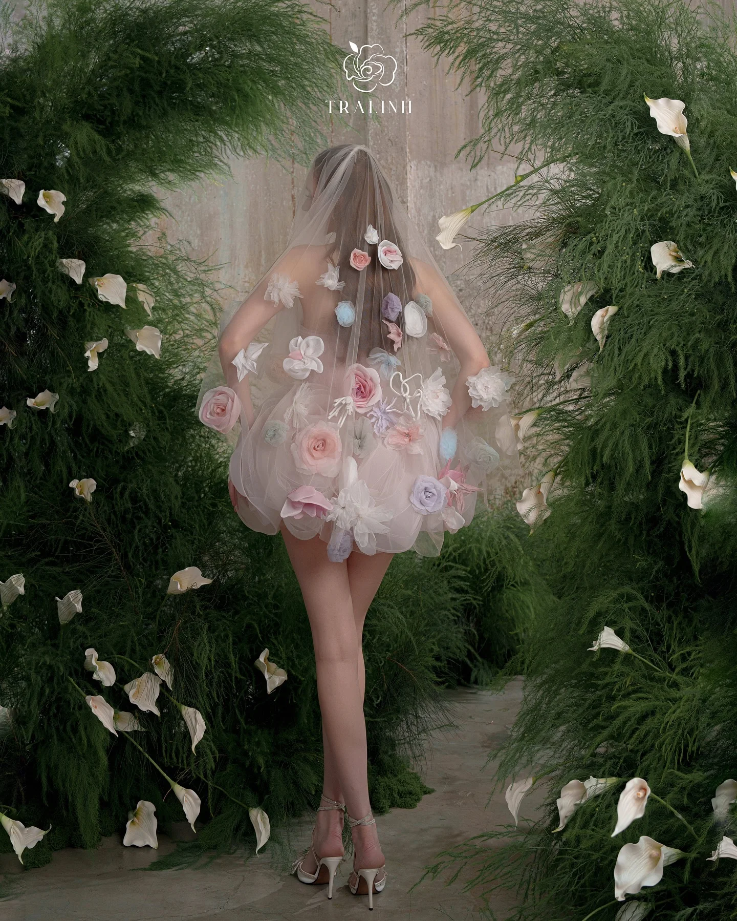 Robe de soirée à volants rose poussiéreux, faite à la main, en maille bouffante florale, robes de bal, tendance, en Tulle, à plusieurs niveaux, robes de concours, nouvelle collection