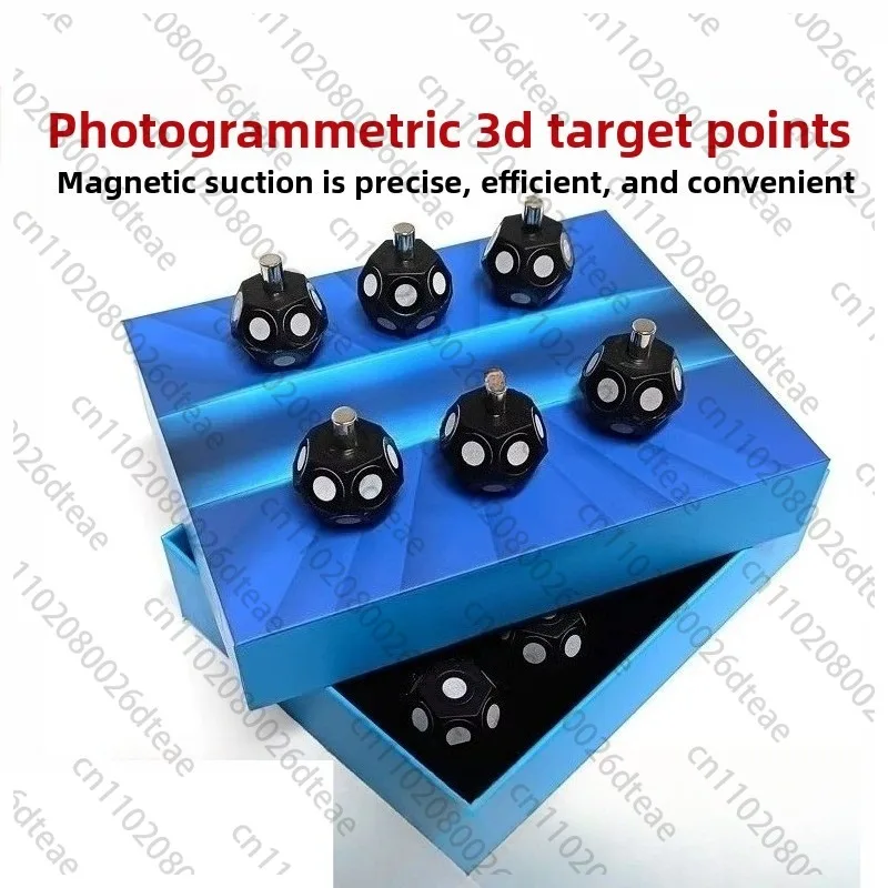 3D scanner, spherical polygonal object, 3D scanning reference points, handheld high-reflectivity markers, reflective points