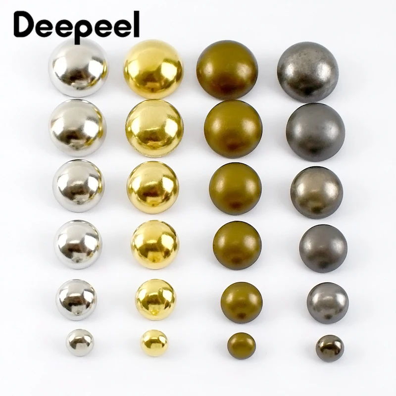 20Pcs Deepeel 15-25mm Okrągłe metalowe guziki Grzyb Trzonek Dekoracyjna klamra Vintage do dżinsów Kurtka Odzież Materiał do szycia