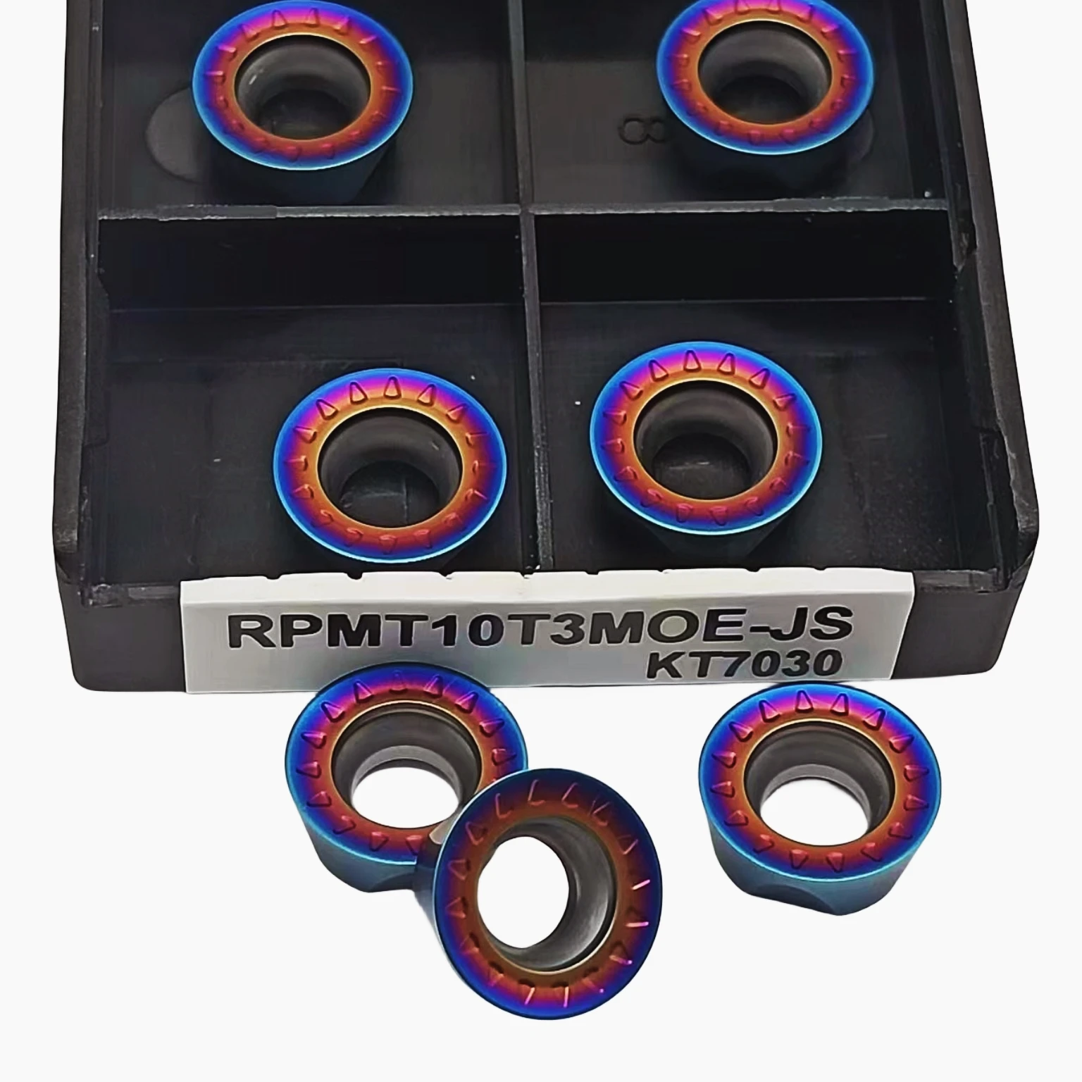 RPMT10T3MOE-JS RPMT1204MOE KT7030ของแท้ชิ้นส่วนเครื่องมือ mesin bubut CNC คาร์ไบด์แทรกเครื่องกลึงตัด