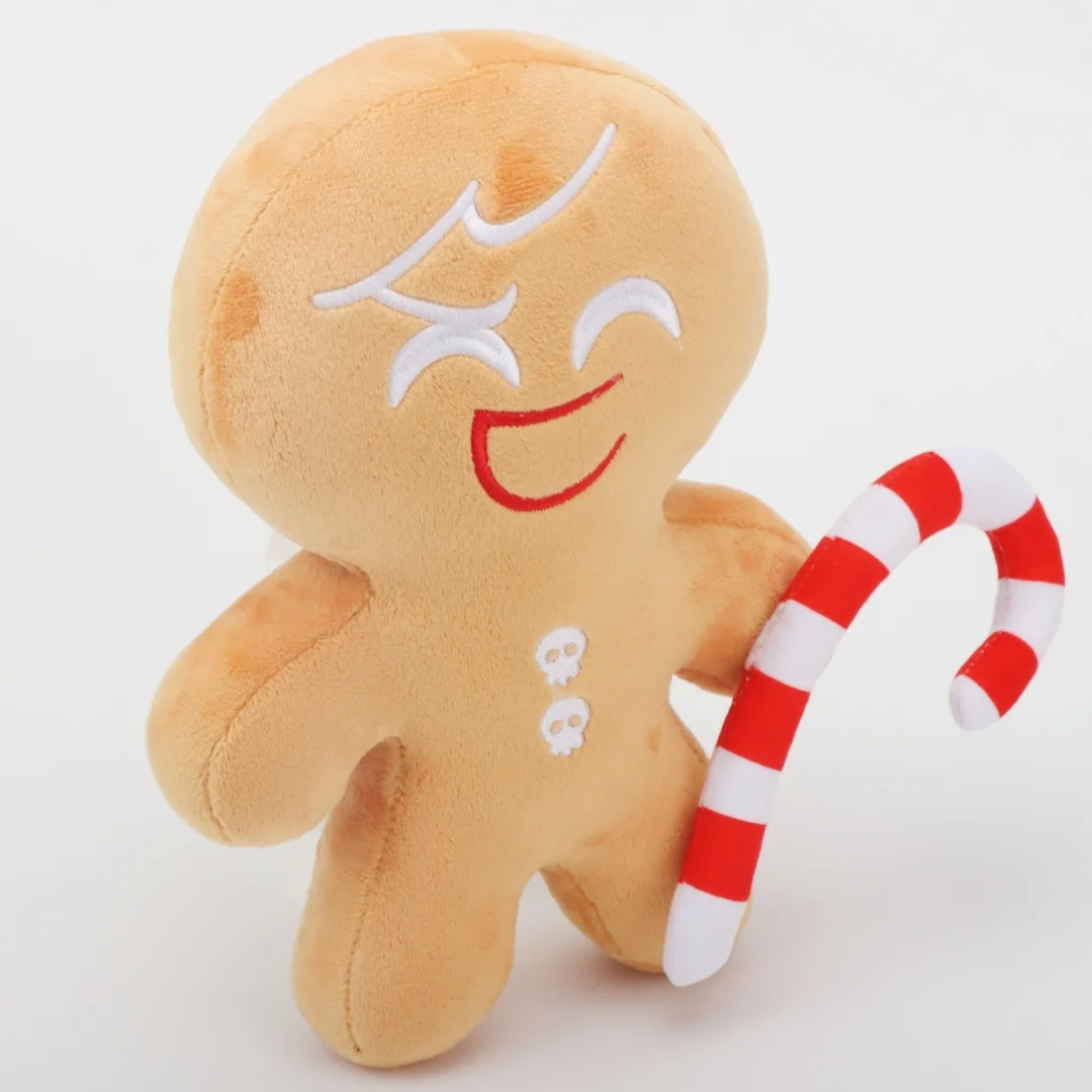 24 cm Cookie Run Kingdom Shadow Milk Cookie Plüschpuppe Lebkuchenmann Keks Stofftiere Niedliche Kinder Jungen Mädchen Geburtstagsgeschenke