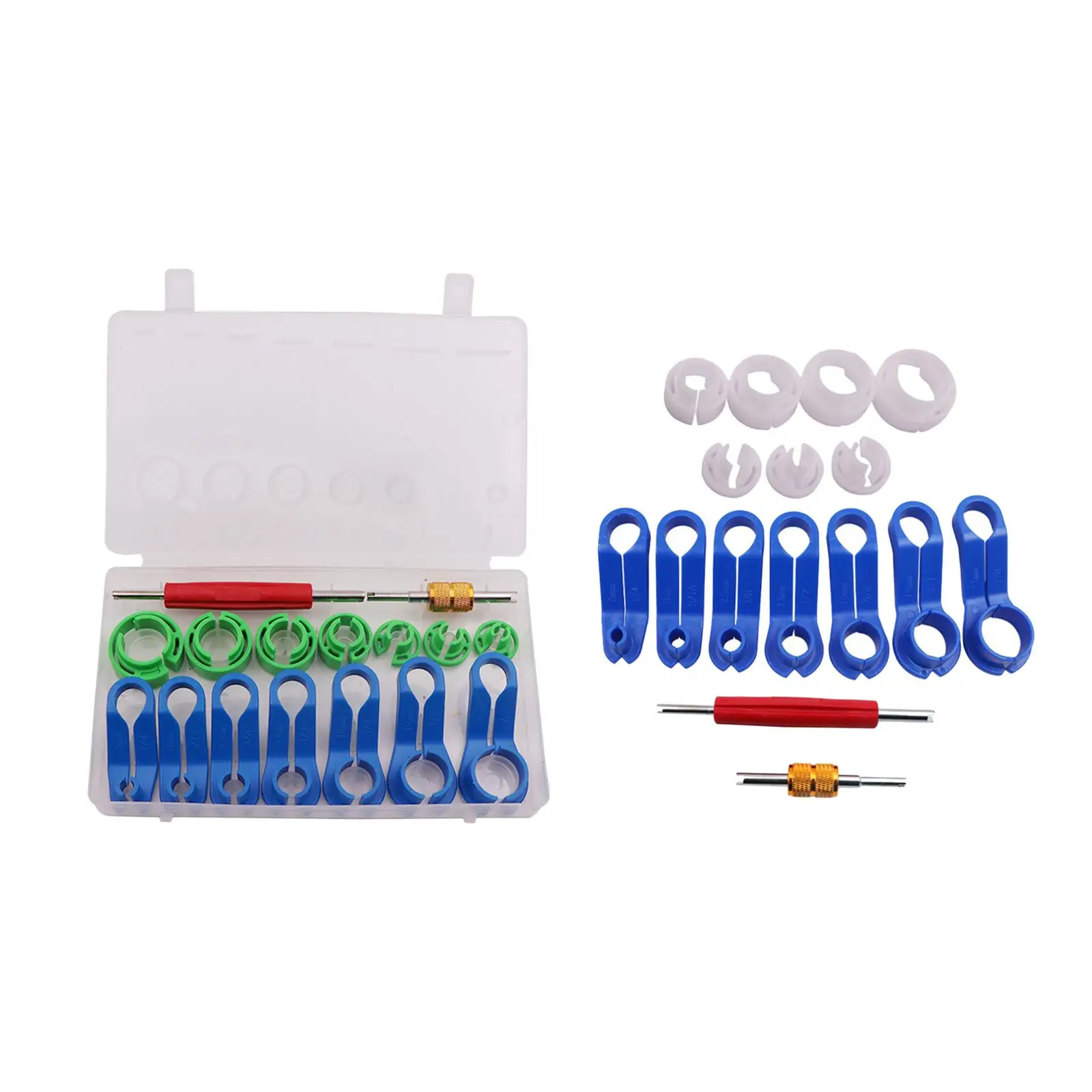 16 Pieces Fuel Line Disconnect Removal Tool Set Remover 1/4 5/16 3/8 1/2 5/8 3/4