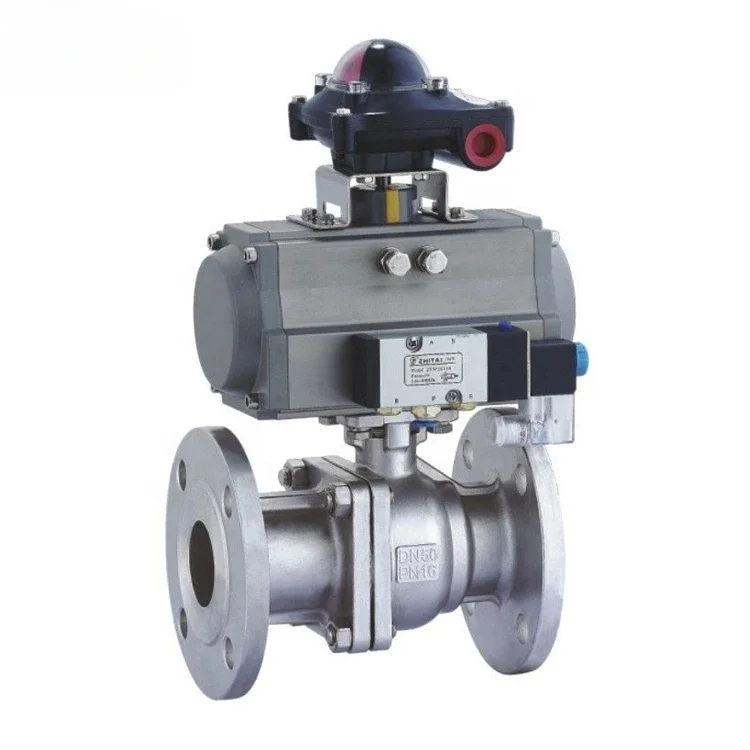 Wenzhou Floated 6 8 inch 100mm Flange Pneumatic Operated Control SS316 Class 600 Ball Valve