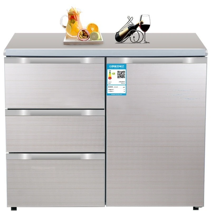 210L Horizontal Built-in Refrigerator for Home Cabinets with Double Doors and Drawer for Refrigerator