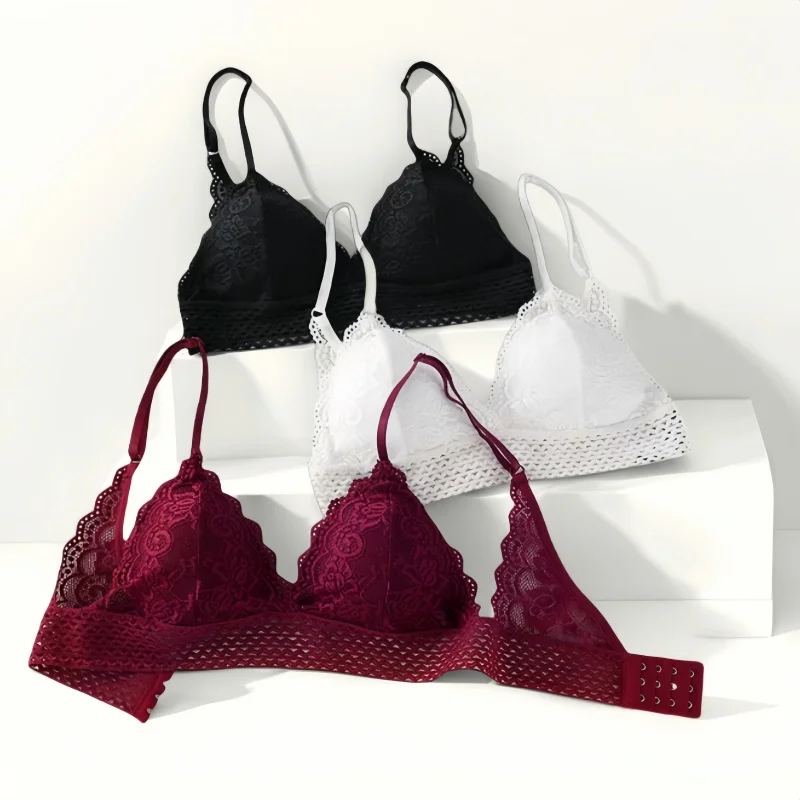 Ren Hoa Áo Bralette Gợi Cảm Áo Lót Ngực Cho Nữ Áo Ngực Nữ Lót Mềm Mại Dùng Thân Thiết V Sâu Yếm Gợi Cảm Đẩy Lên áo Ngực