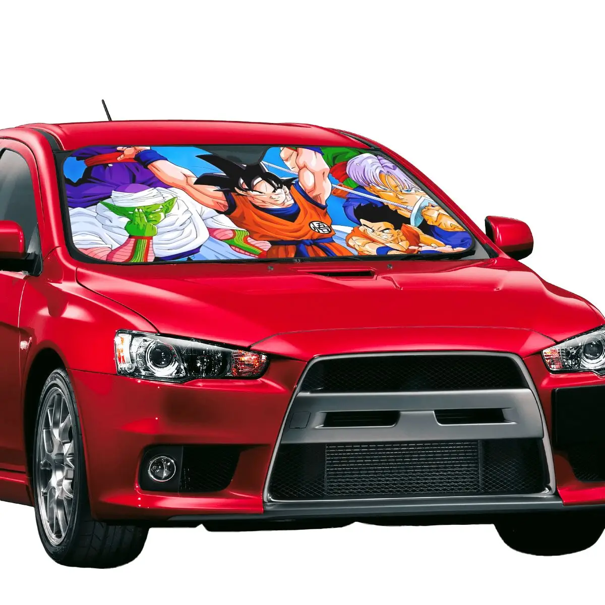 Son Goku Dragon Ball Z Sunshade Windscreen Anime Personality Car Front Windshield 76x140cm Car Sunshade Accessories Covers - view 5