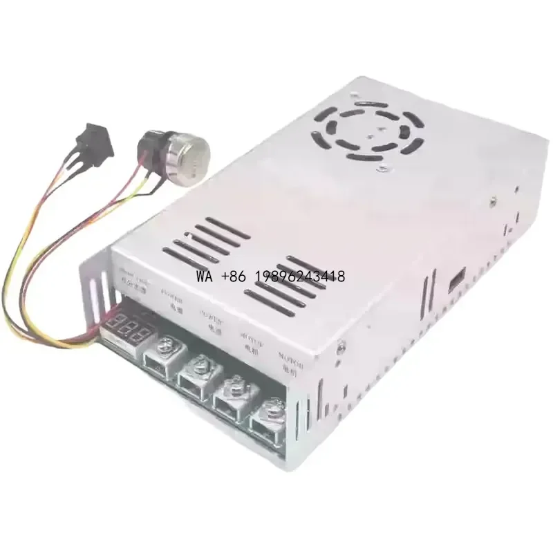 Wmwmnu DC 12-48V 200A Brushed Motor Speed Controller Bidirectional Forward Reverse 0-100 Percent Speed Regulation