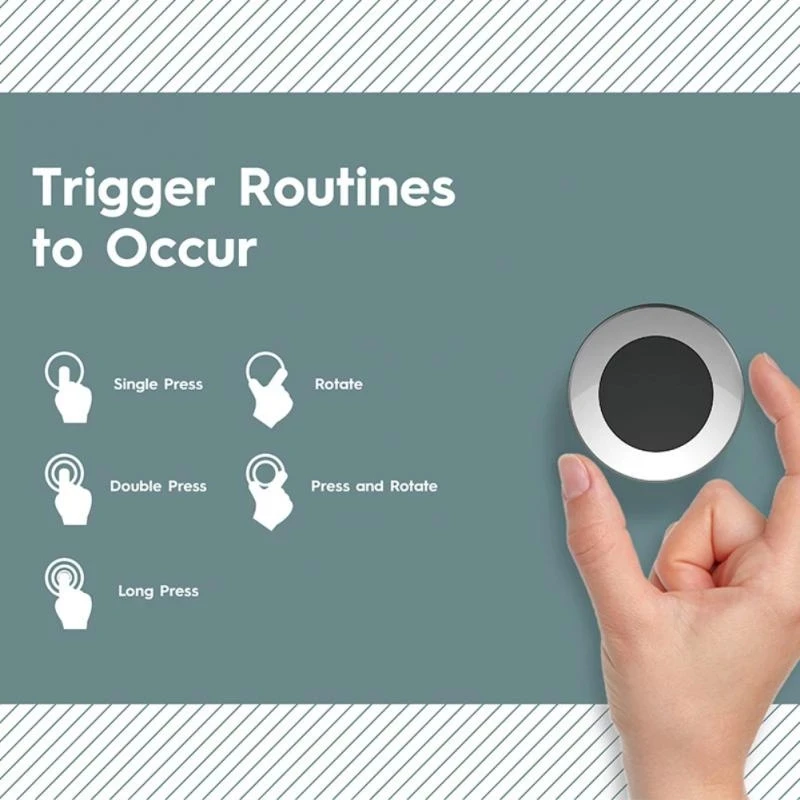 Tuya ZigBee สวิทช์สวิทช์ลูกบิดไร้สายปุ่มฉาก Controller แบตเตอรี่ขับเคลื่อนอัตโนมัติสถานการณ์ผ่าน Zigbee Gateway