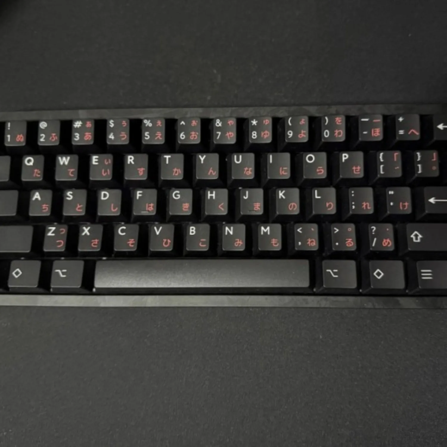 PBTfans Keycaps  Black Red Japanese PBT Cherry Profile Two-color Injection Molding Keycaps Suitable for Mechanical Keyboards