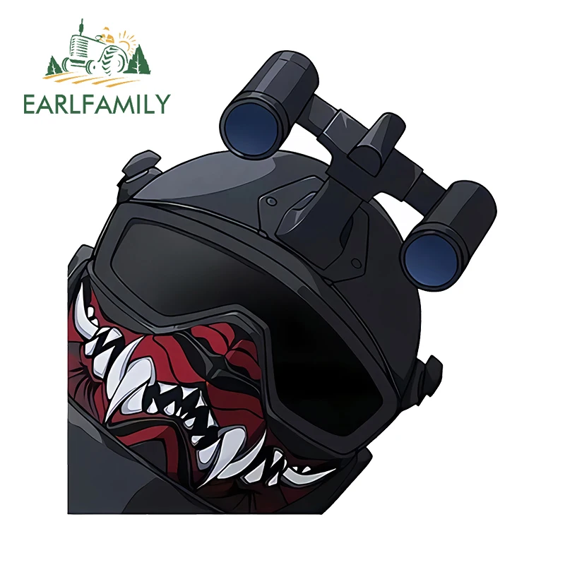 EARLFAMILY 13cm X 12cm for Call of Duty Mask Car Stickers Simple Fashionable Decals Car Styling Motorcycle Caravan Car Goods