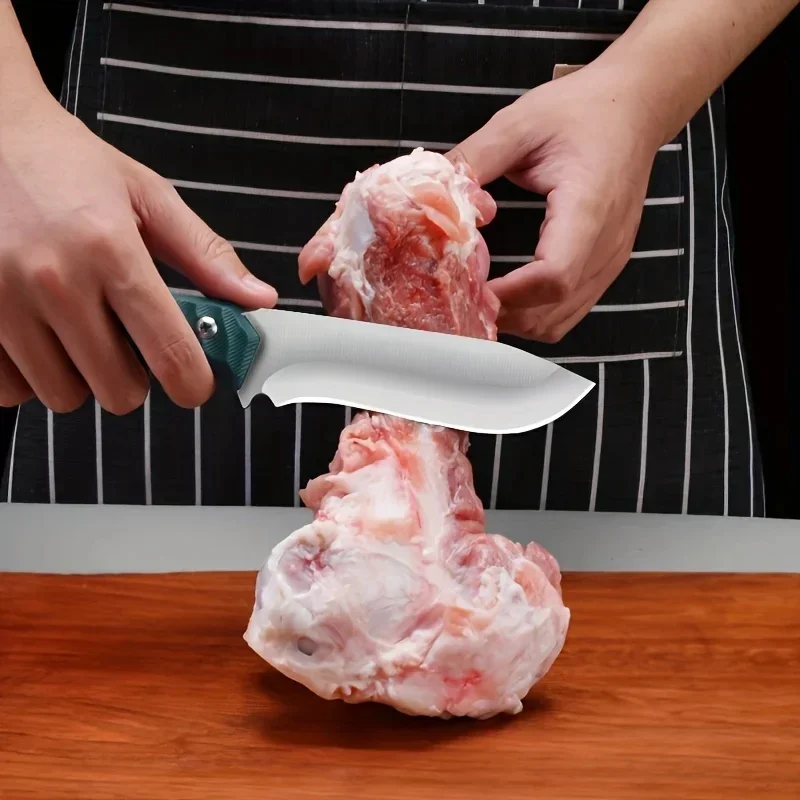 Stainless Steel Boning Knife Household Fruit Knife Easy to Carry Pocket Knife for  Barbecue Meat Cutting