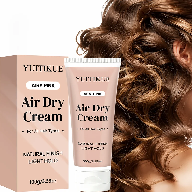 YUITIKUE Air Dry Hair Cream Castor Oil Nourishing Styling Cream Soft Volume Natural Finish For Hair
