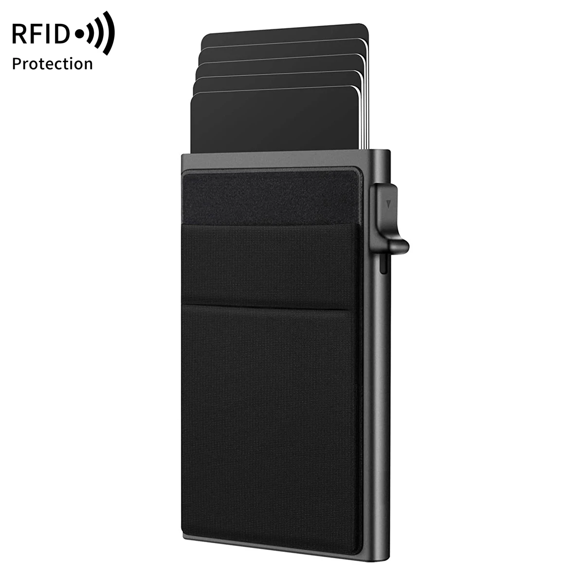 Minimalist Smart Wallet RFID Protection Anti-theft Cards Protectors Card Holder Aluminum Metal Box Cardholder Case Porte Carte