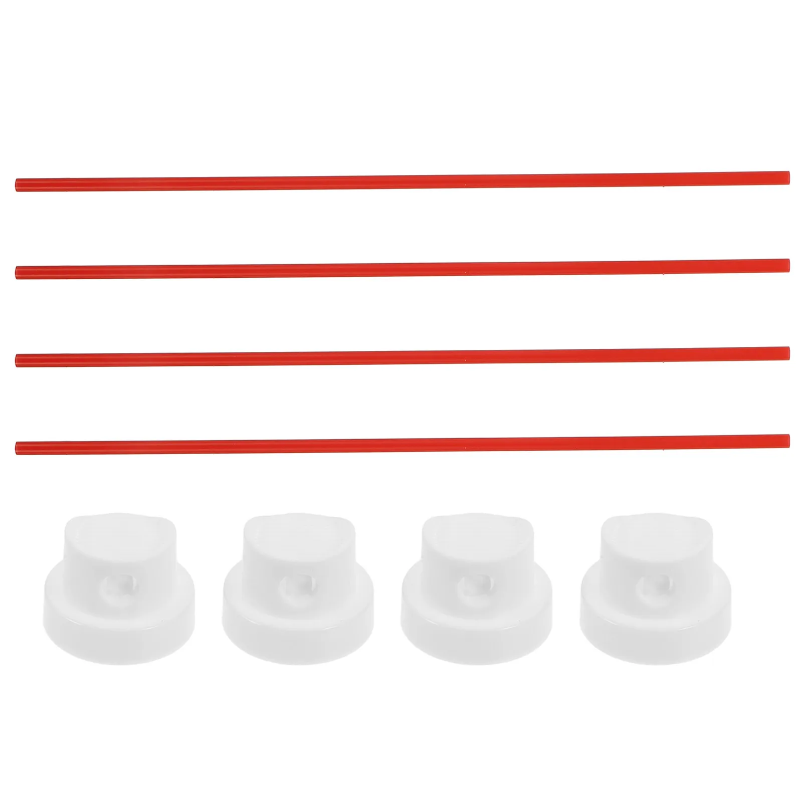Replacement Flexible Spray Can Straw Red Extension Tube Nozzle Precise Application for Automotive Household Industrial Use