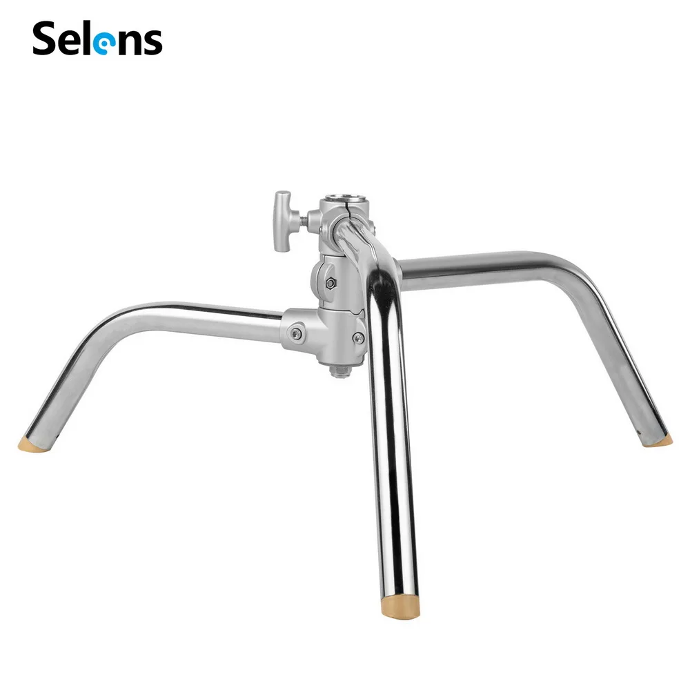 selens-c-stand-base-folding-magic-leg-turtle-base-heavy-duty-light-stand-bracket-lamp-holder-for-studio-photography-light