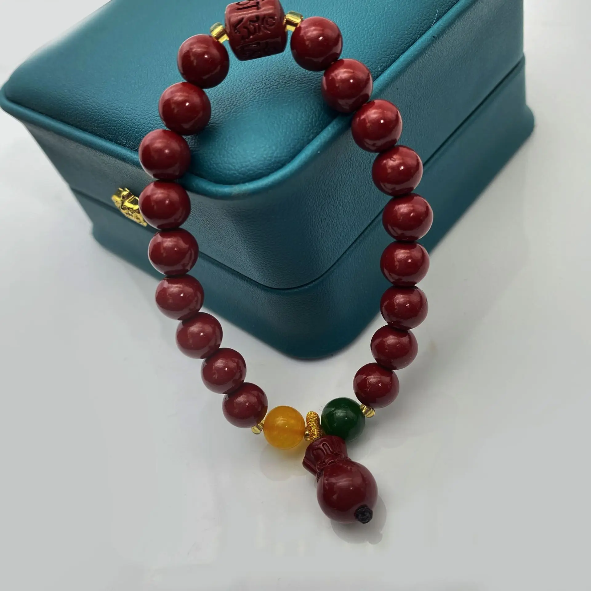 

Buddhist lucky bag cinnabar bracelet niche design simple and elegant versatile gift-giving woman