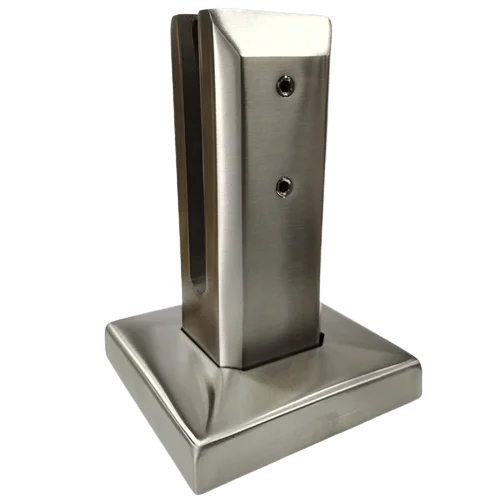 Stainless Steel Glass Spigot Pool Fencing Hardware with Black Finish for Outdoor Balcony and Staircase Use Easy Installation
