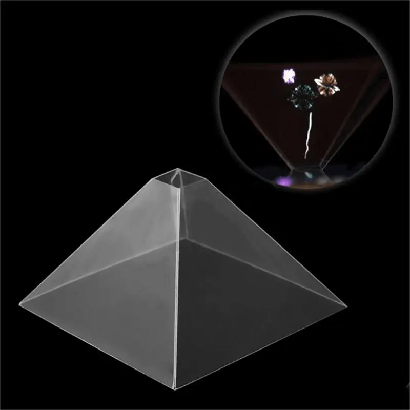 Mobile Phone Simple Holographic Projector Projection Film 3D Hologram Pyramid Magic Projection Simple Holographic