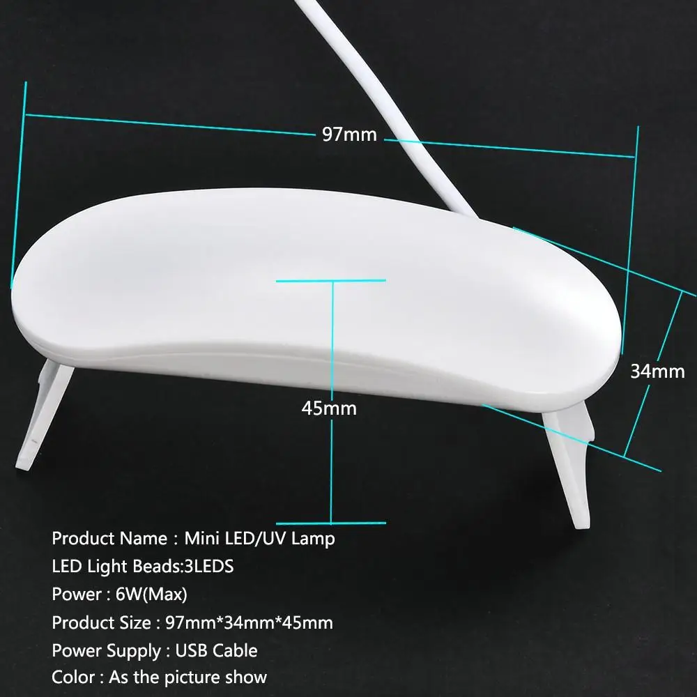المحمولة مسمار مجفف مصباح الأشعة فوق البنفسجية LED مسمار ضوء سريعة الجافة آلة أظافر لعلاج جميع هلام البولندية USB قابلة للشحن مسمار أدوات الرسم