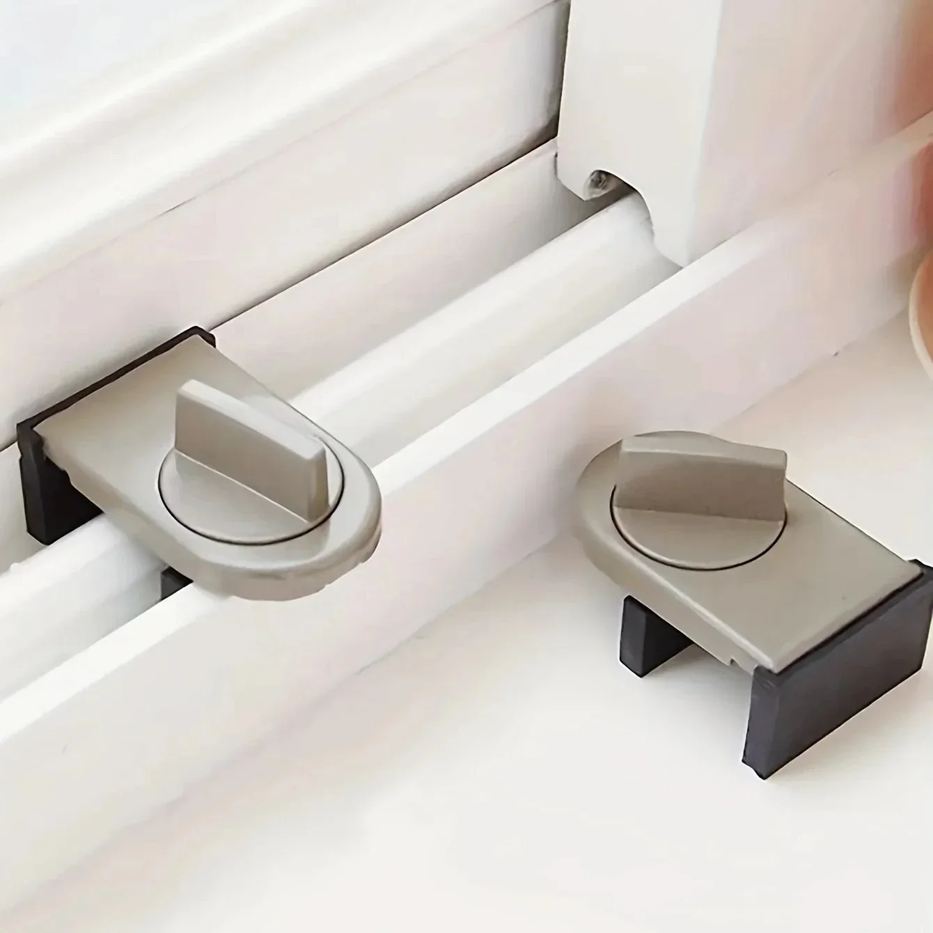 Sliding Window Safety Lock High-rise Anti-fall Stopper Anti-theft Safety Lock Free Punch Sliding Door Lock Children