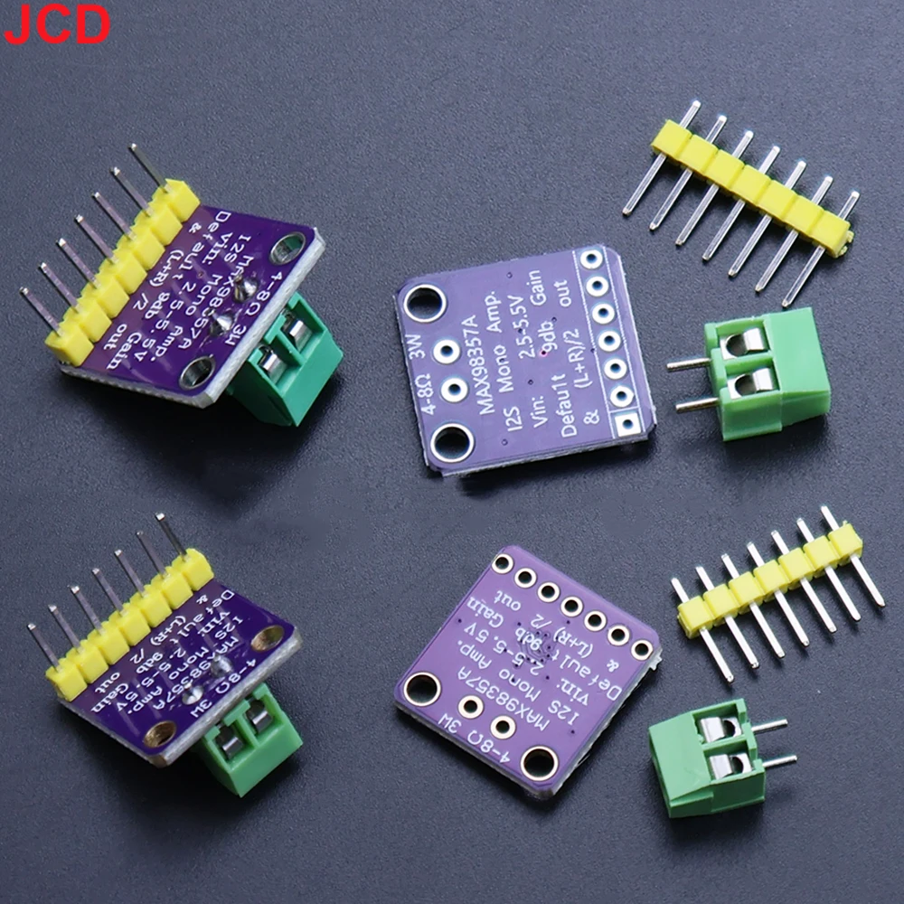 JCD 1pcs High Quality MAX98357A MAX98357-BGA I2S 3W Class D Amplifier Breakout Interface I2S DAC Decoder For Audio
