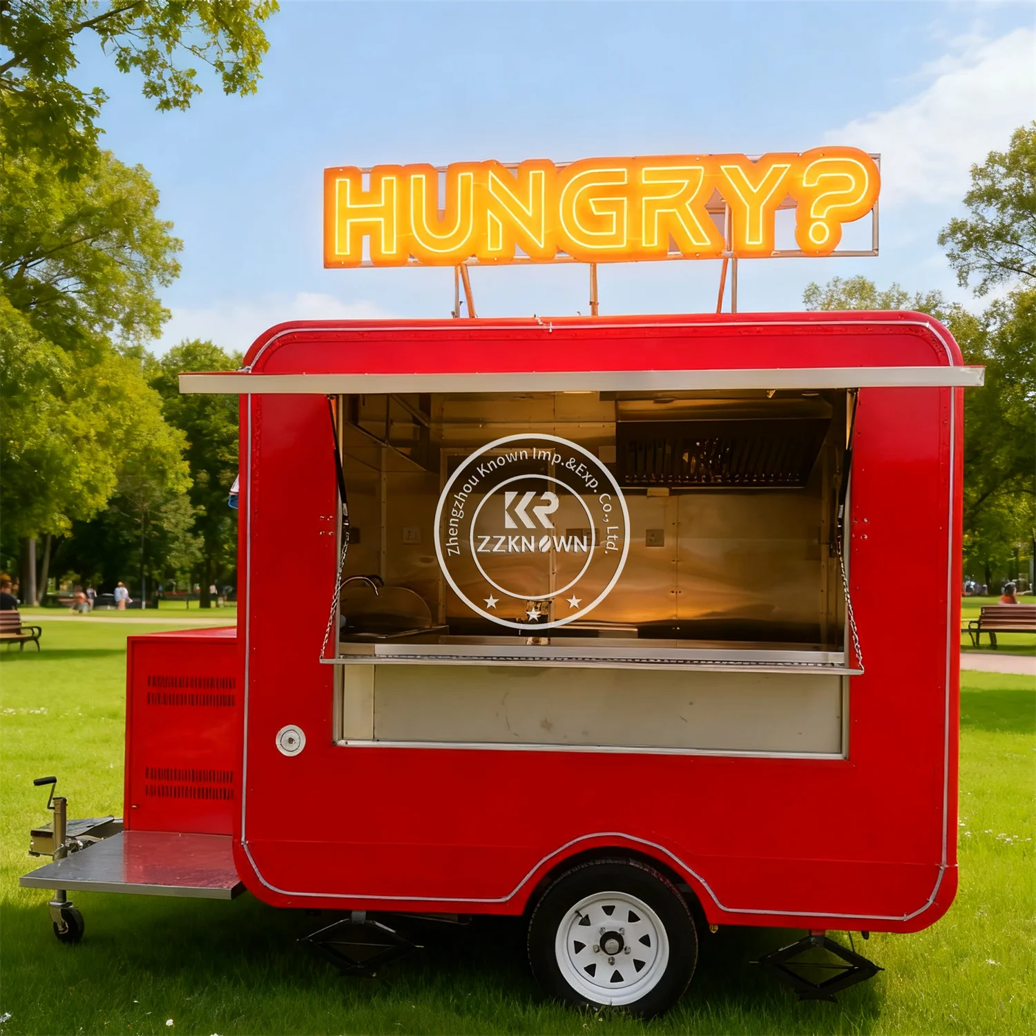 

Concession Food Truck Ice Cream Cart Street Pizza Ice Cream Pizza Trailer Fully Equipped BBQ Hot Dog Food Trailer For Sale