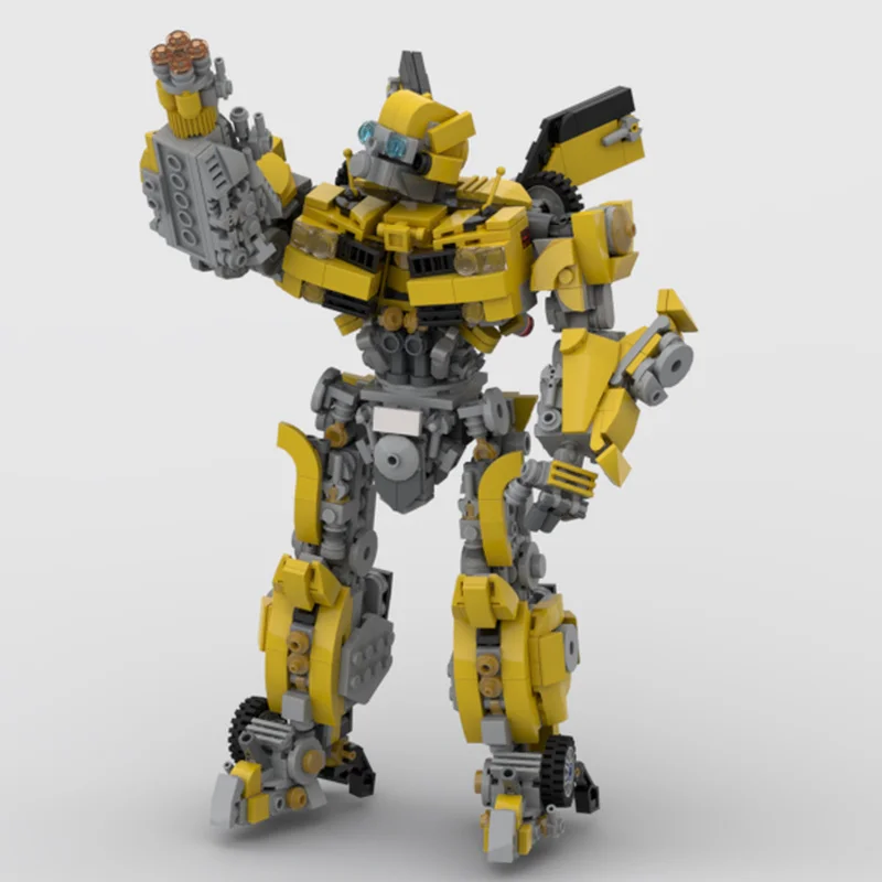 1128 قطعة MOC تلعثم الانحناء فيلم 2007 لتقوم بها بنفسك اللبنات تحويل نموذج الإبداعية التجمع سيارات لعبة روبوت العمل تحصيل #4