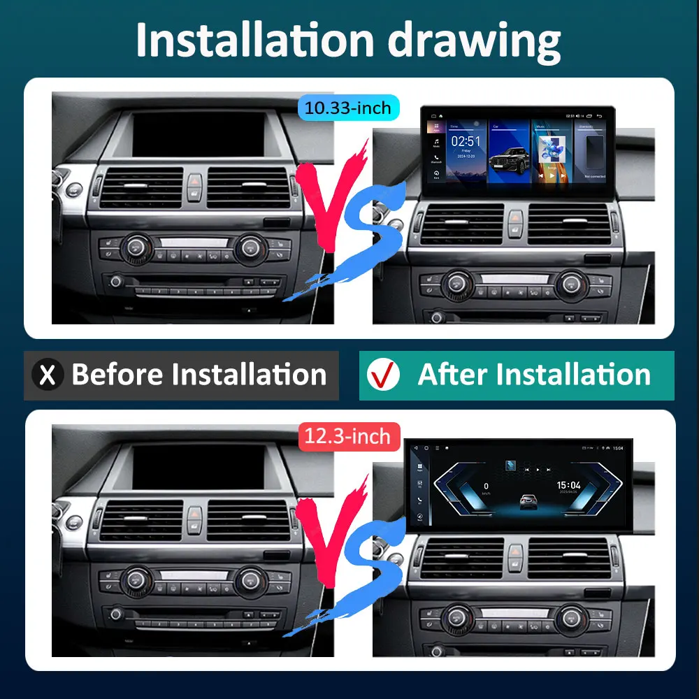 Navigation GPS Android 16 pour BMW X5 X6 E70 E71 2008 - 2013 système ClC/CCC autoradio lecteur multimédia BT 4G DSP stéréo WiFi 4G