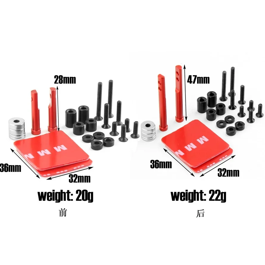 Magnetic Invisible Metal Body Post Fixed Mount for 3Racing SAKURA D5S D5 D5MR YOKOMO YD‑2 MST 1/10 RC Drift Racing Car