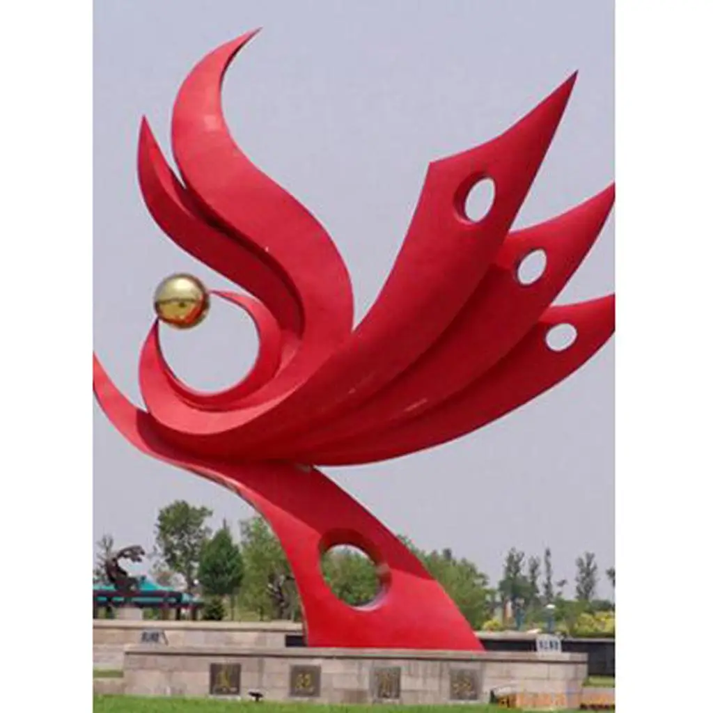 High Brightness Stainless Steel Sphere Golden Hollow Mirror Ball Metal Garden Decor for Outdoor Pond