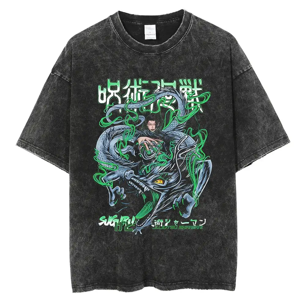 

Jujutsu Kaisen Geto Spirit Channeler Men's T-shirt Pure Cotton High-quality Leisure Sports Harajuku Y2K Summer Anime Figure