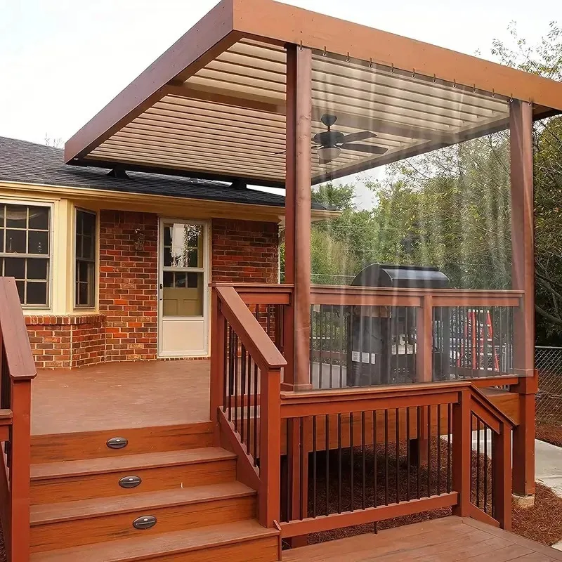 0.12mm PEVA Multifunctional Transparent Rainproof  Film Plant Greenhouse Insulation Shed Cover Gazebo Rain Cover Pergola Canopy