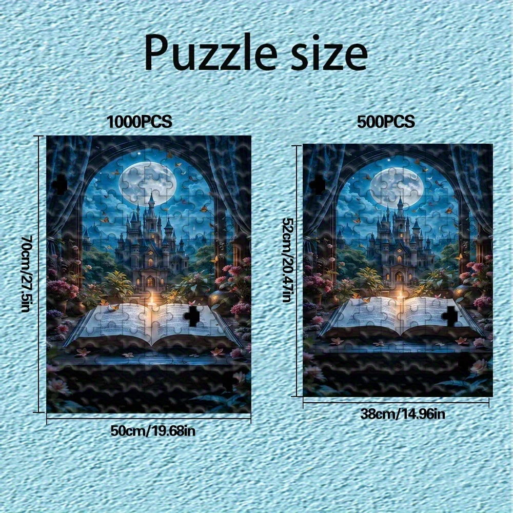 ปริศนาสำหรับผู้ใหญ่ 500/1000 ชิ้น |   เกมครอบครัวที่สนุกสนานและคลายเครียดคุณภาพสูง เหมาะสำหรับวันเกิด คริสต์มาส ฮาโลวีน และเป็นของขวัญ