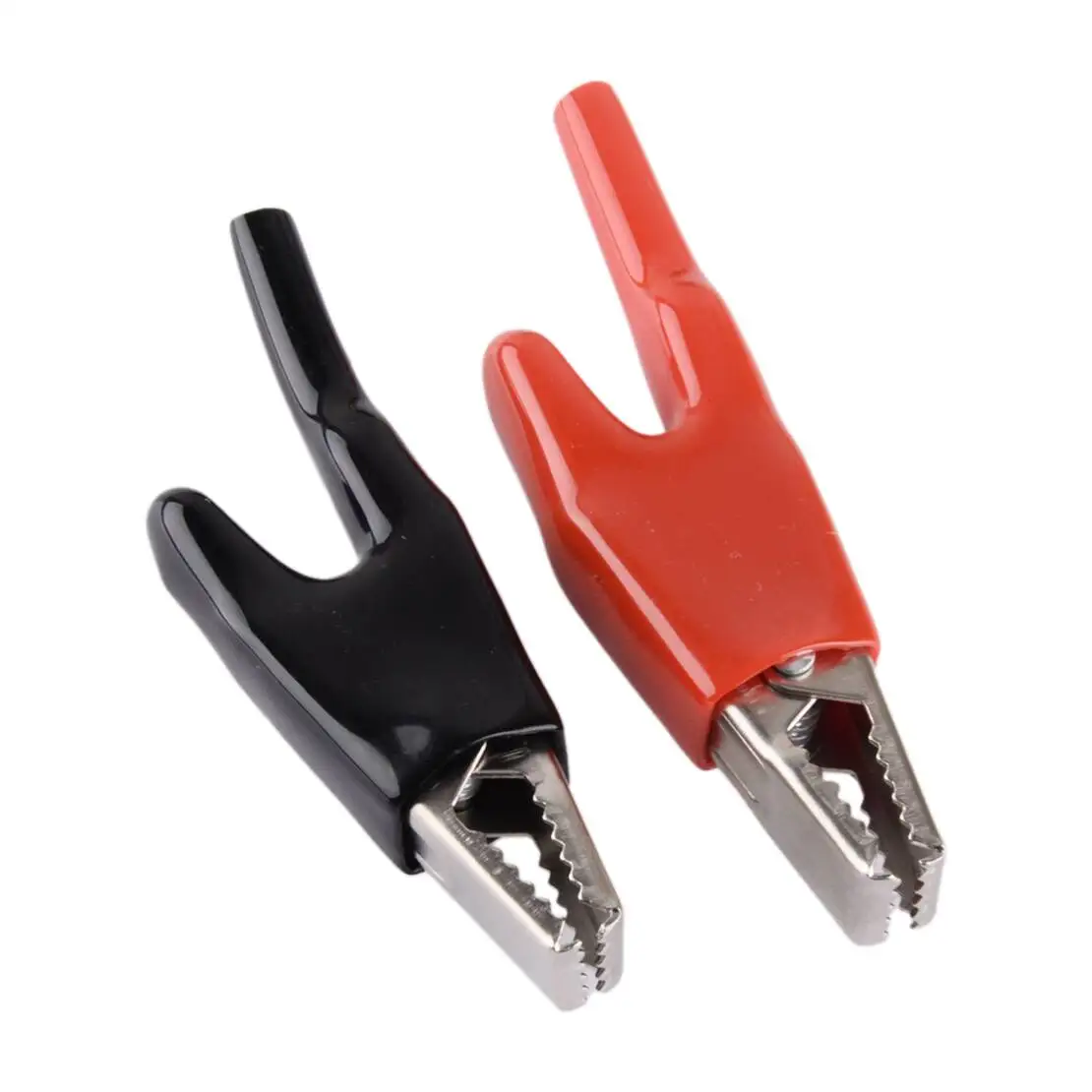 Heavy-Duty 50A Insulated Sheathed Alligator Clips Electrical Jumper Wire Clamp Voltage Test Battery Cable Clip